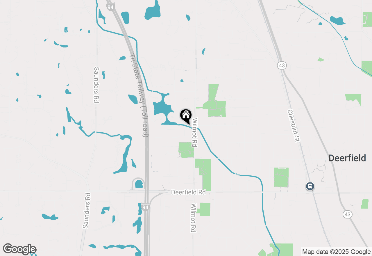 Map of 1119 Hampton Court, Deerfield, IL 60015