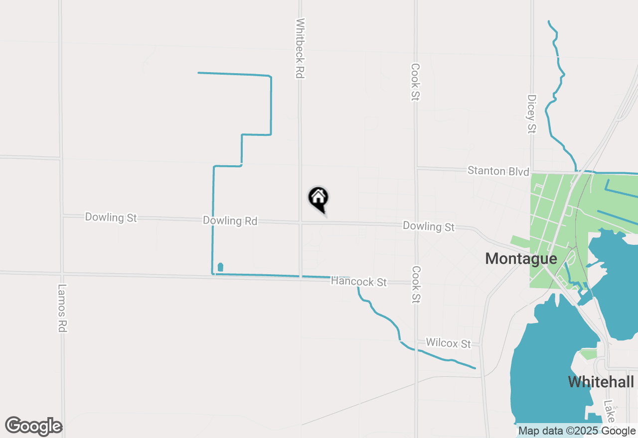 Map of 5368 Dowling Street, Montague, MI 49437