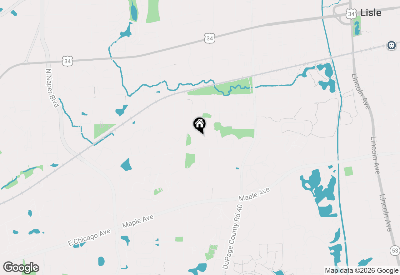 Map of 2370 Adler Court, Lisle, IL 60532