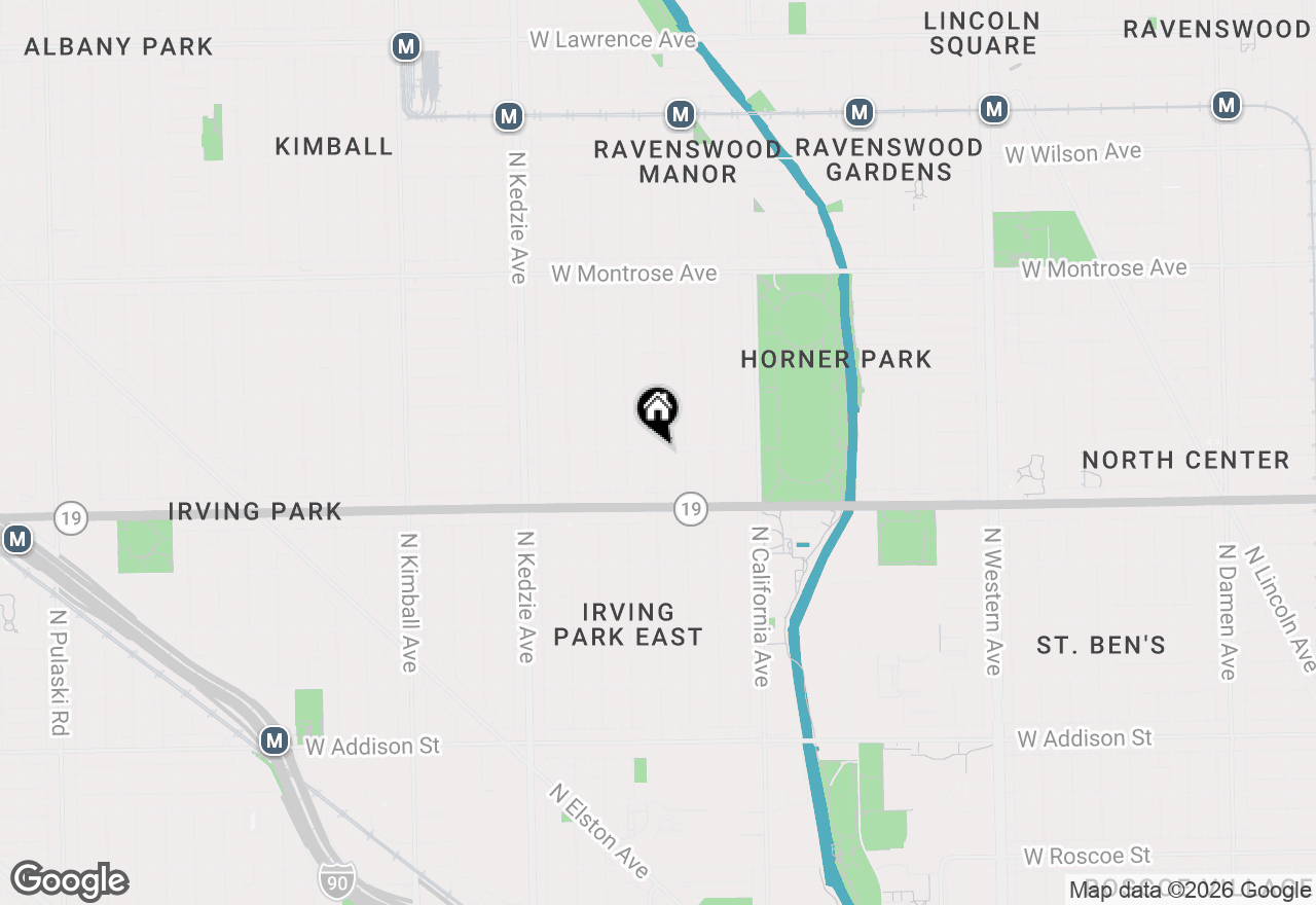 Map of 2945 W Belle Plaine Avenue #3E, Chicago, IL 60618