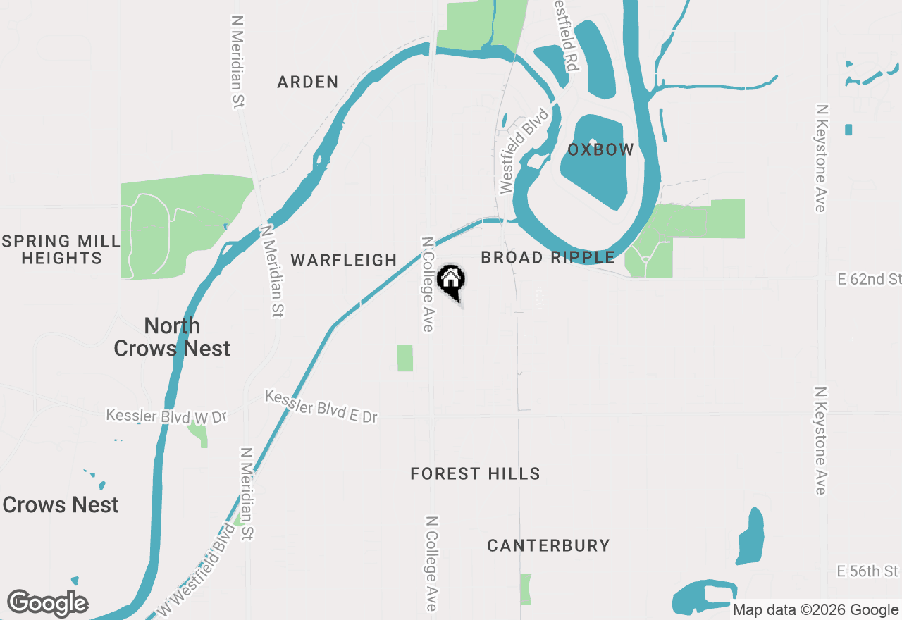 Map of 6160 Carrollton Avenue, Indianapolis, IN 46220