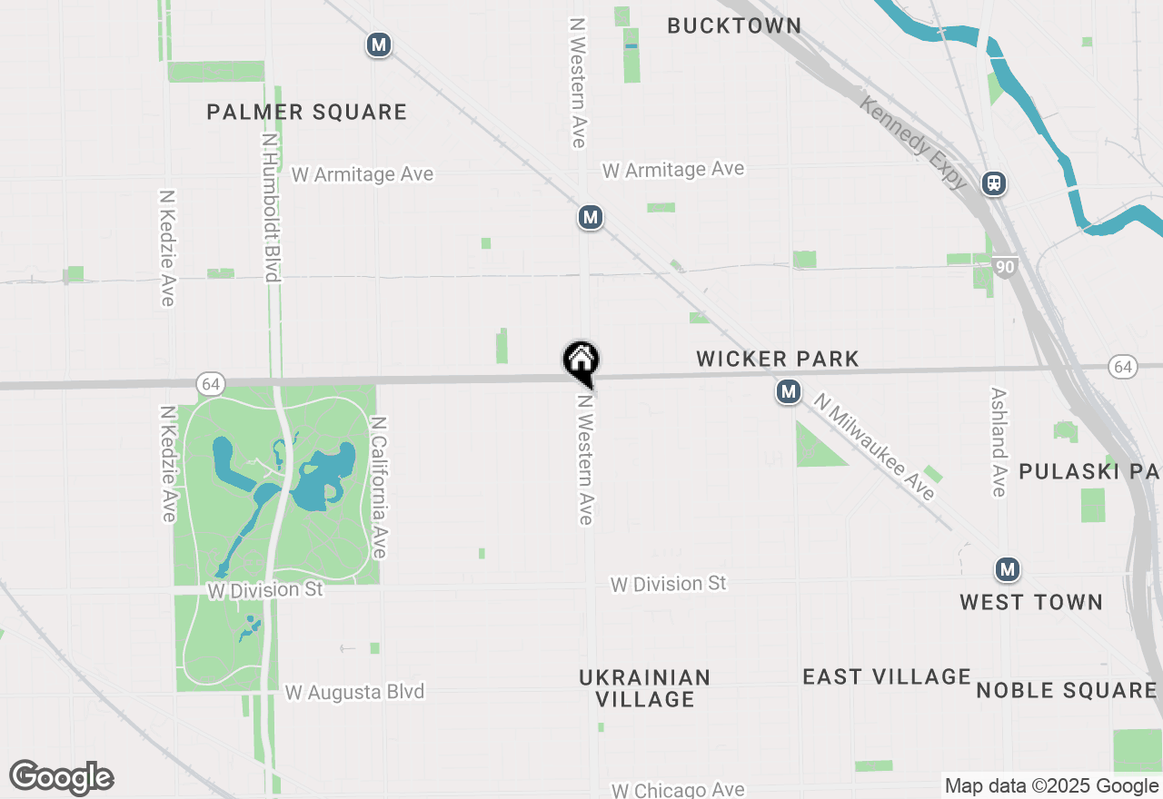 Map of 1534 N Western Avenue, Chicago, IL 60622