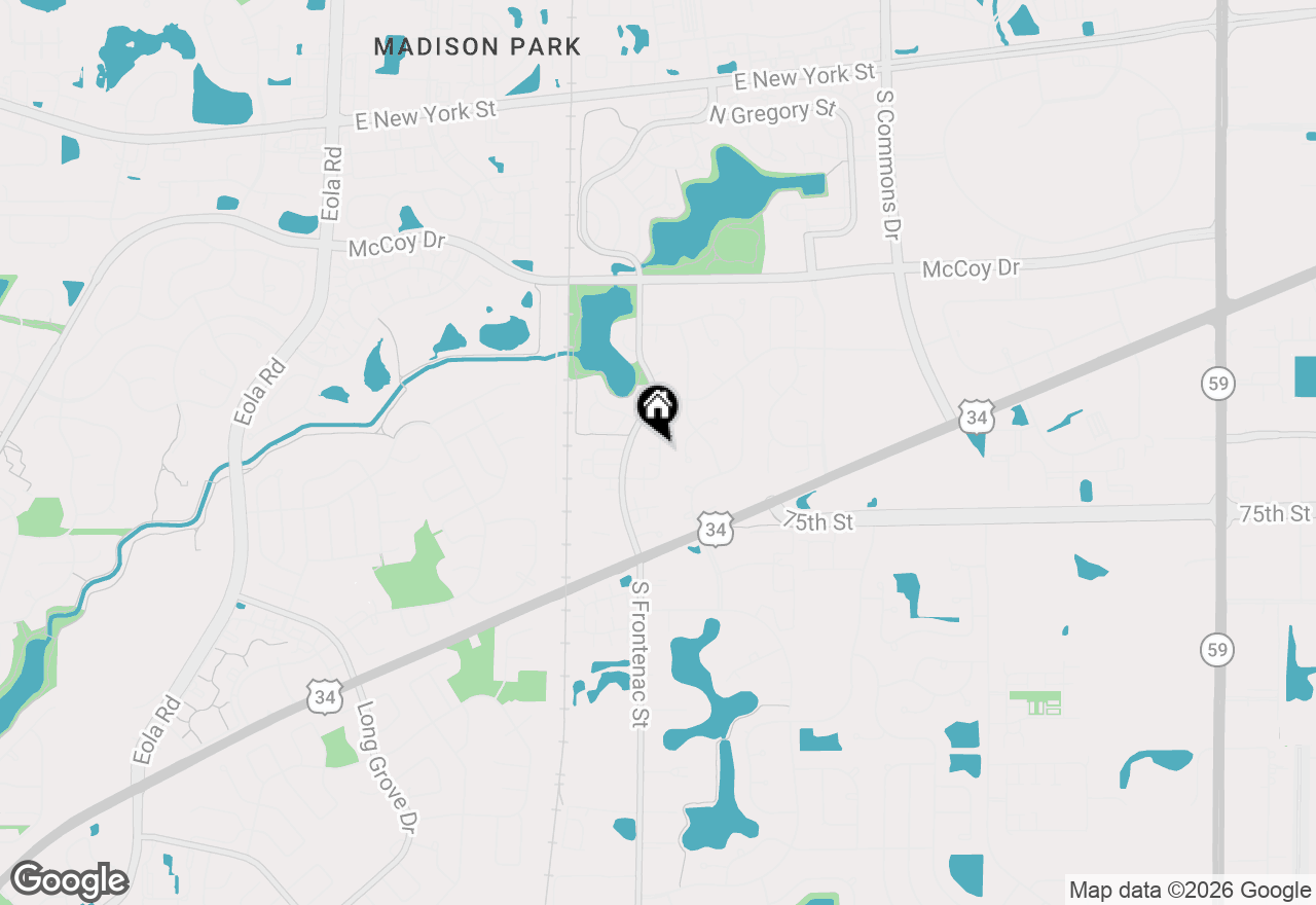 Map of 351 Park Ridge Lane #D, Aurora, IL 60504