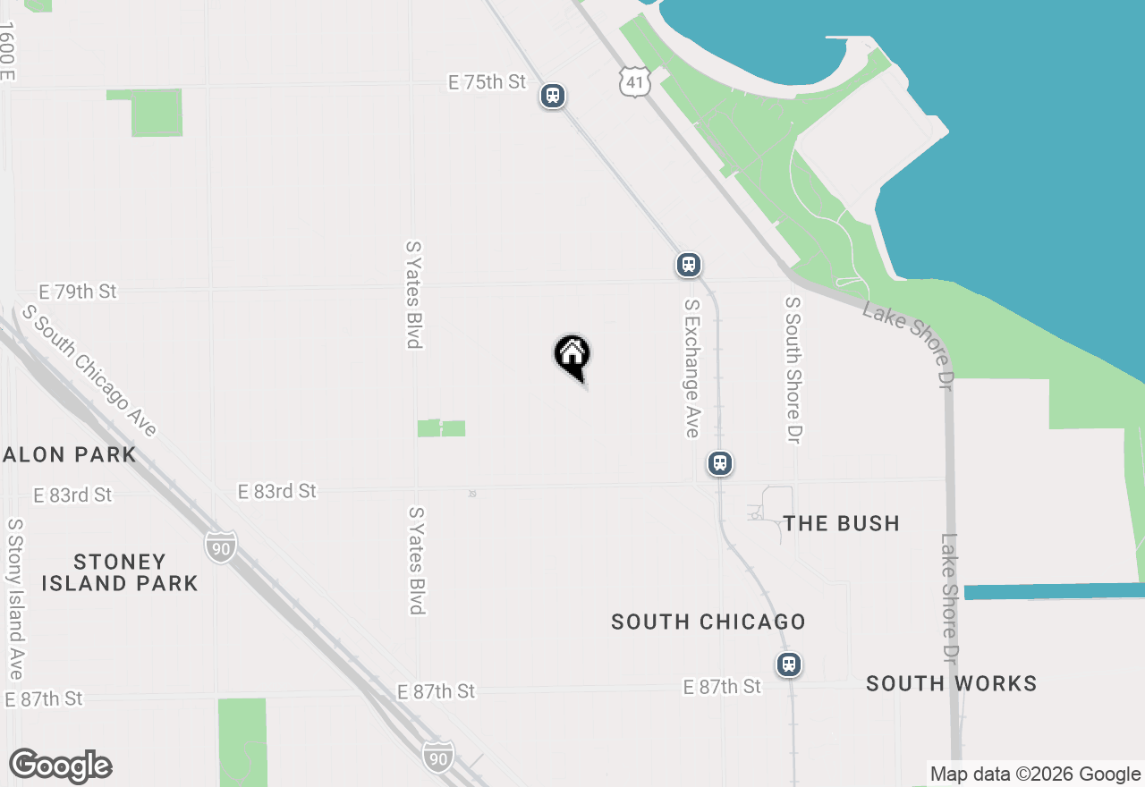 Map of 8109 S Marquette Avenue, Chicago, IL 60617