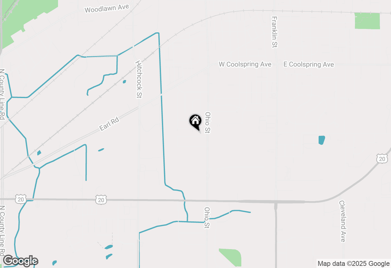 Map of 183 Riviera Drive, Michigan City, IN 46360