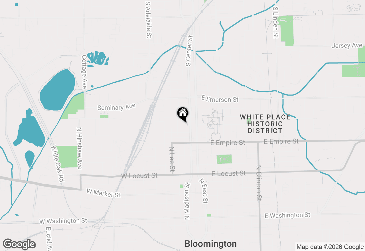 Map of 1210 N Madison Street, Bloomington, IL 61701