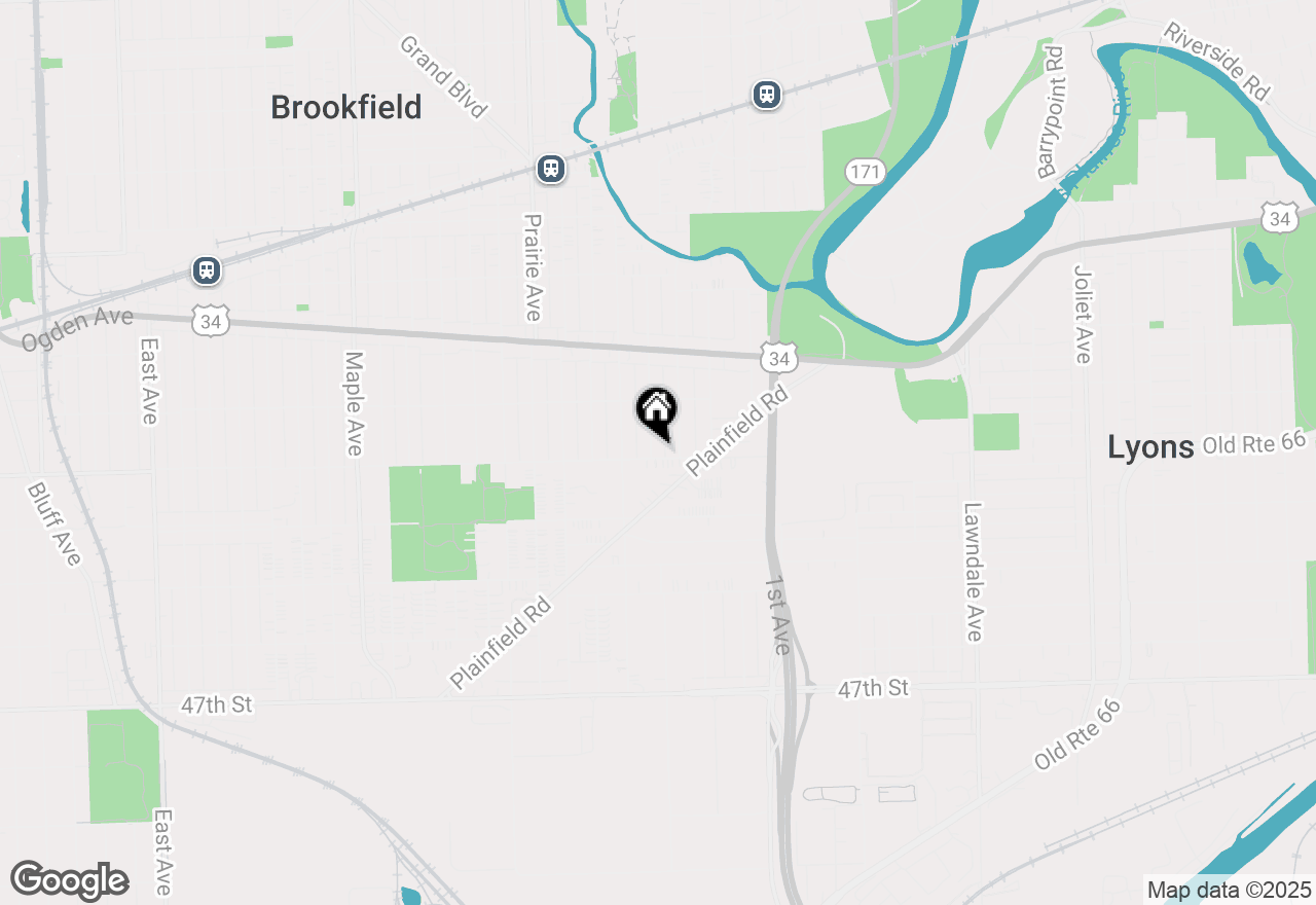 Map of 4247 Anna Avenue, Lyons, IL 60534