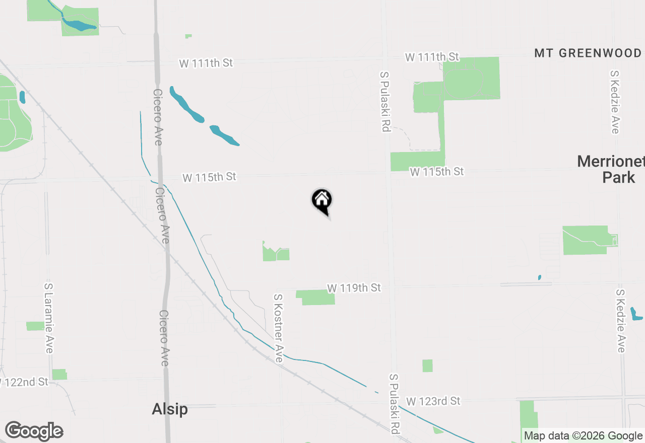 Map of 11647 S Tripp Avenue, Alsip, IL 60803