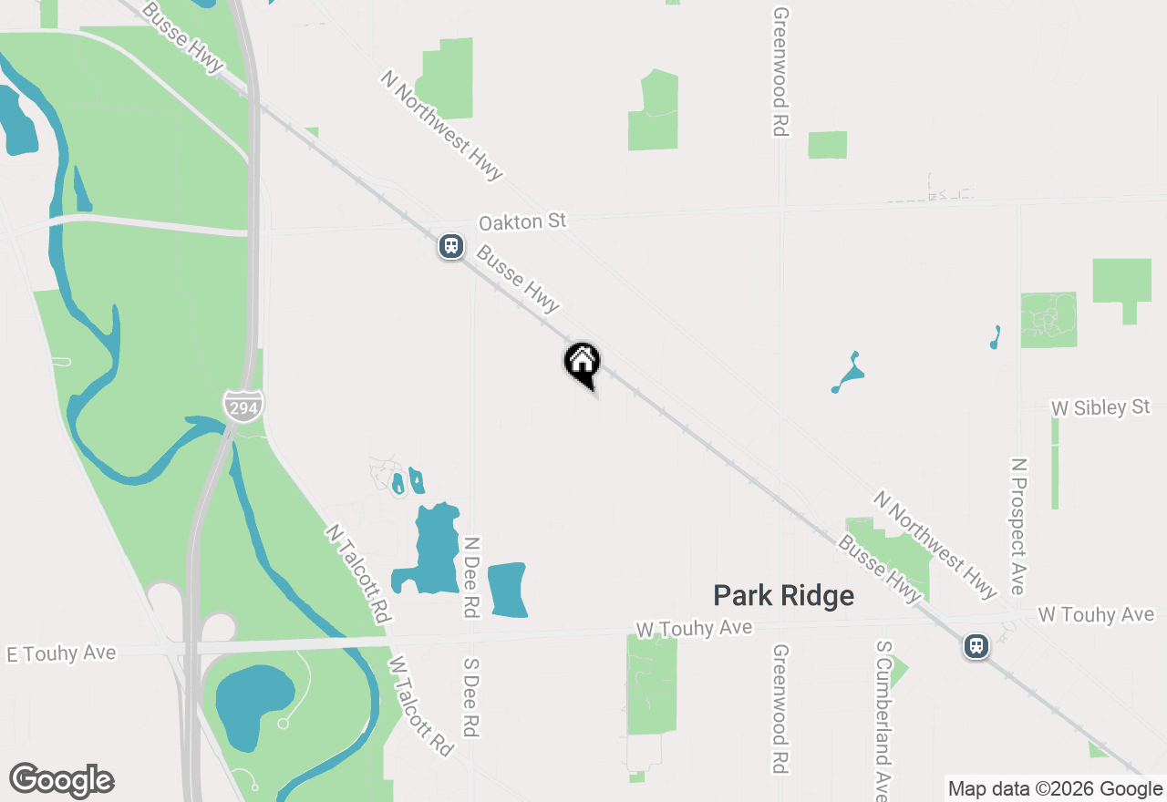 Map of 621 N Hamlin Avenue, Park Ridge, IL 60068