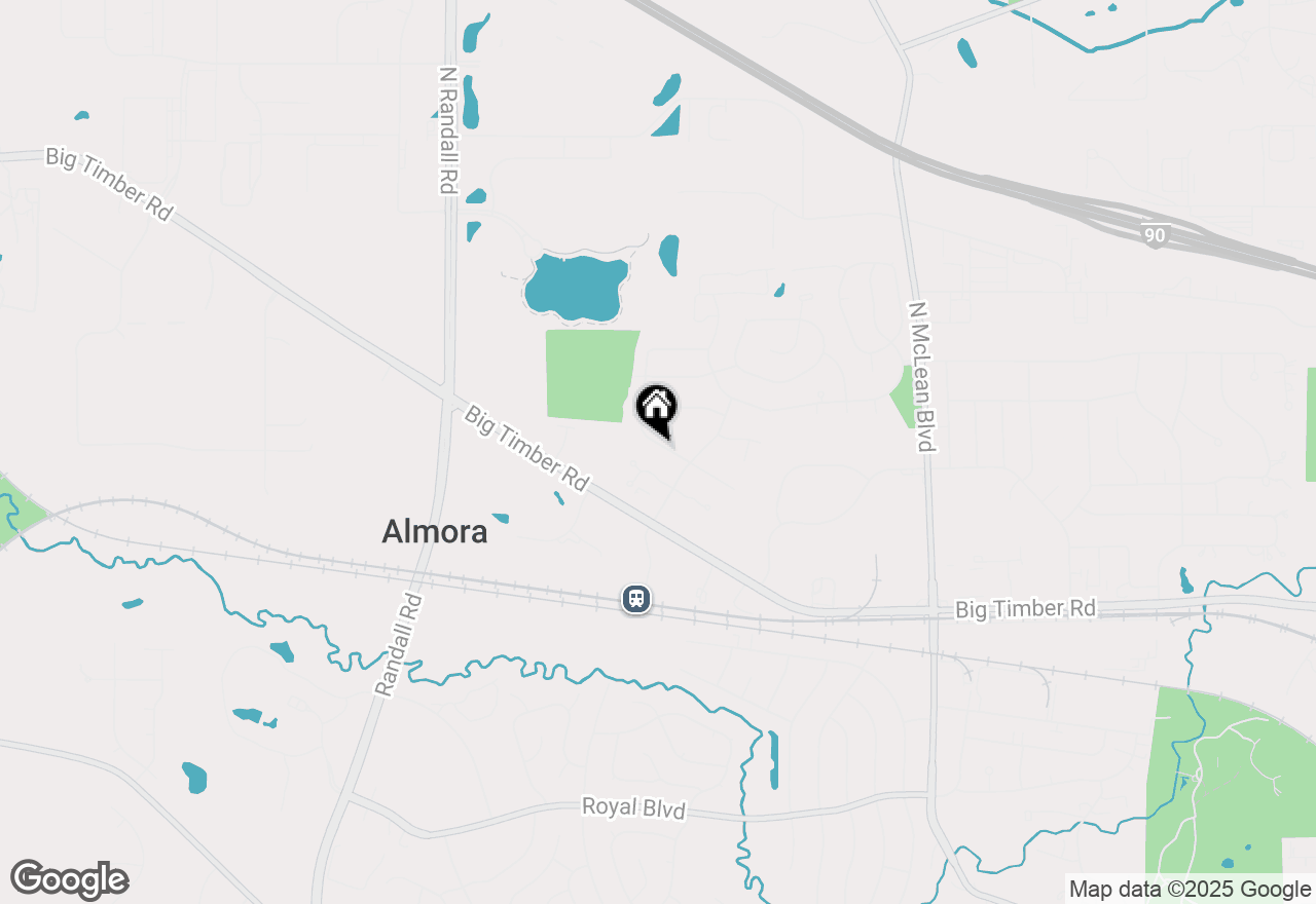 Map of 1995 Monday Drive, Elgin, IL 60123