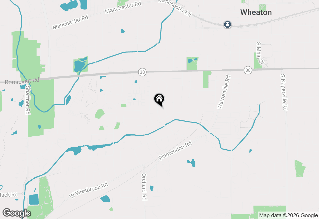 Map of 1113 S Gables Boulevard, Wheaton, IL 60189