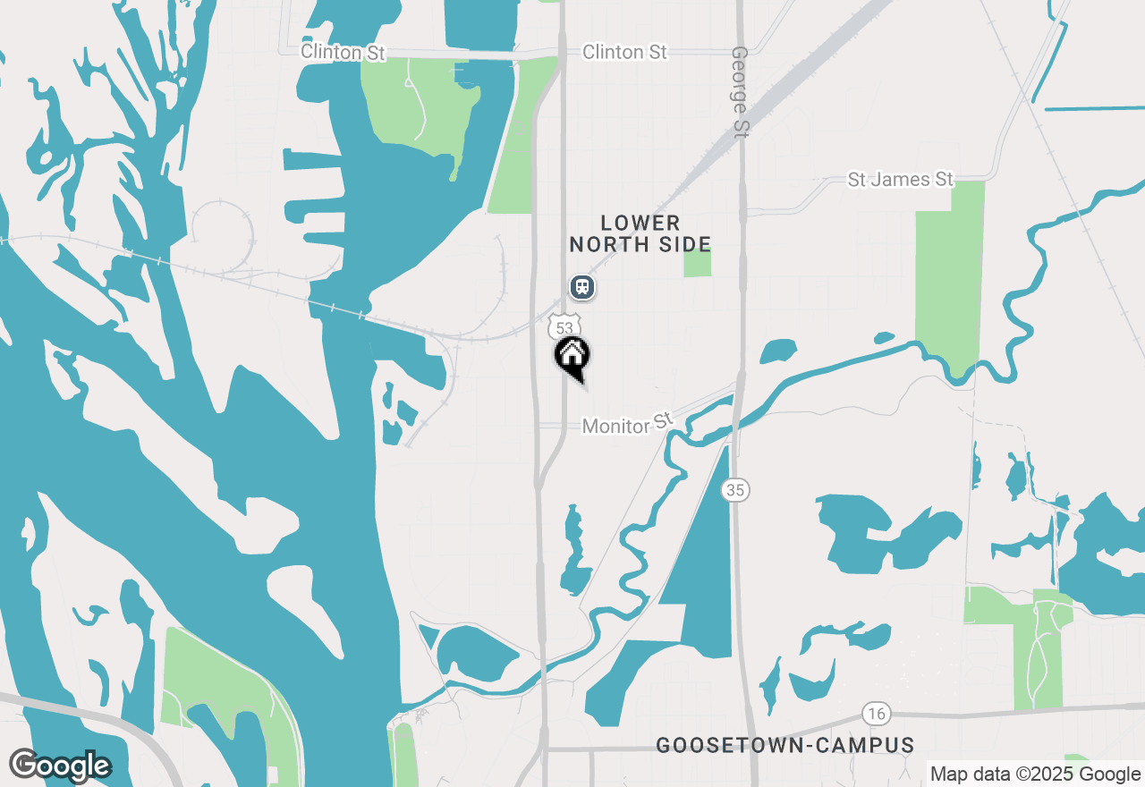 Map of 214 Rose St, La Crosse, WI 54603