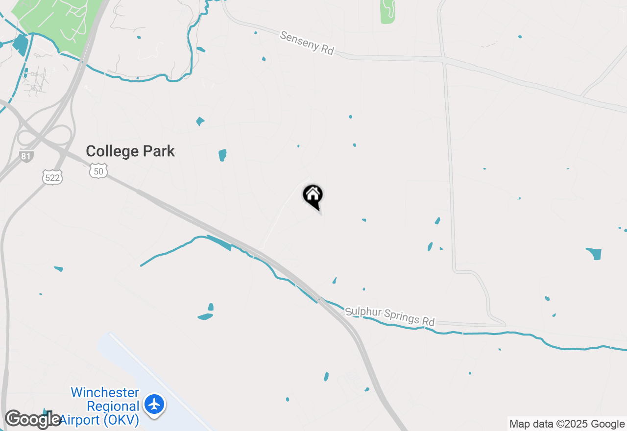 Map of 128 Raven Oaks Drive, Winchester, VA 22602