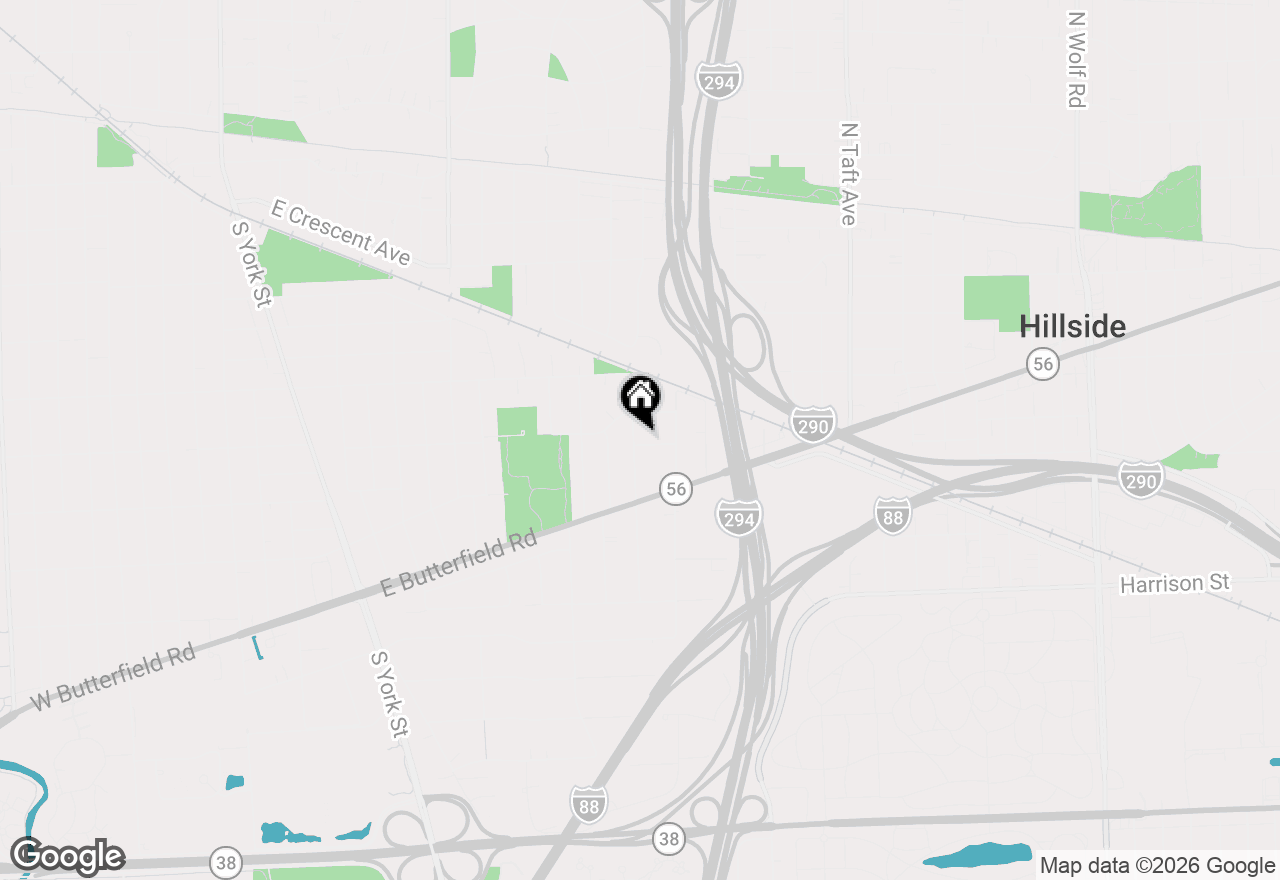 Map of 495 E Park Manor Court, Elmhurst, IL 60126