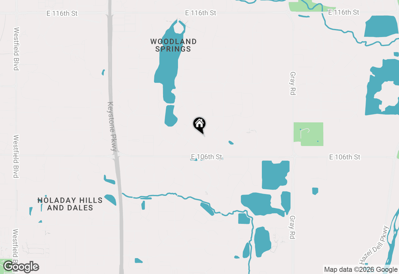 Map of 10768 Downing Street, Carmel, IN 46033
