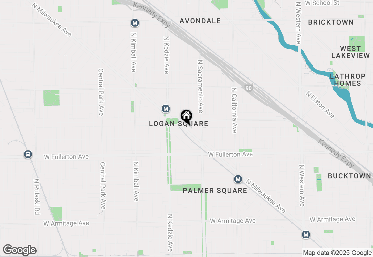 Map of 2539 N Milwaukee Avenue #2, Chicago, IL 60647