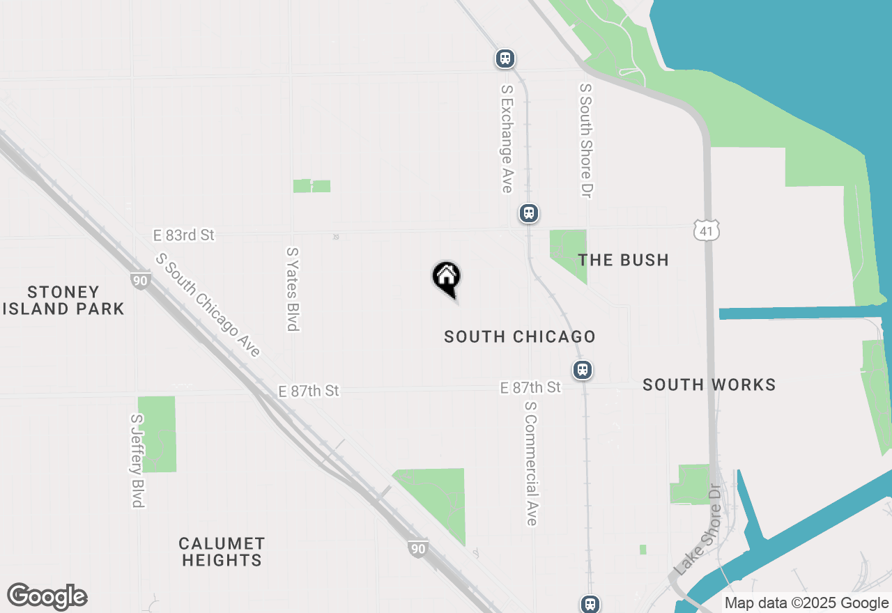 Map of 8458 S Burnham Avenue, Chicago, IL 60617