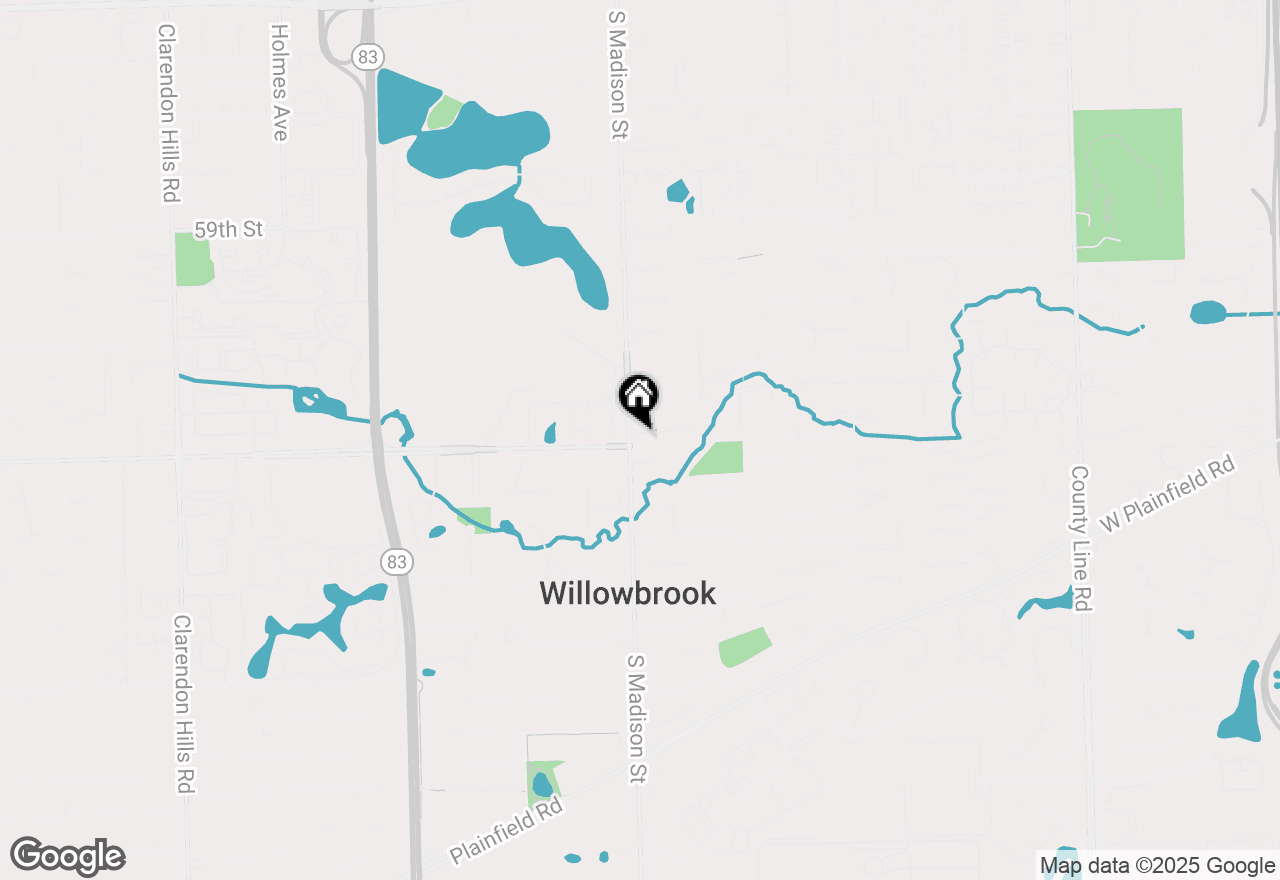 Map of 2 Norris Drive, Burr Ridge, IL 60527