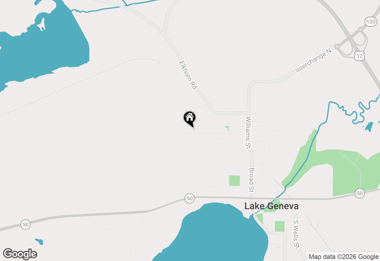 Map of 1311 Pleasant St, Lake Geneva, WI 53147