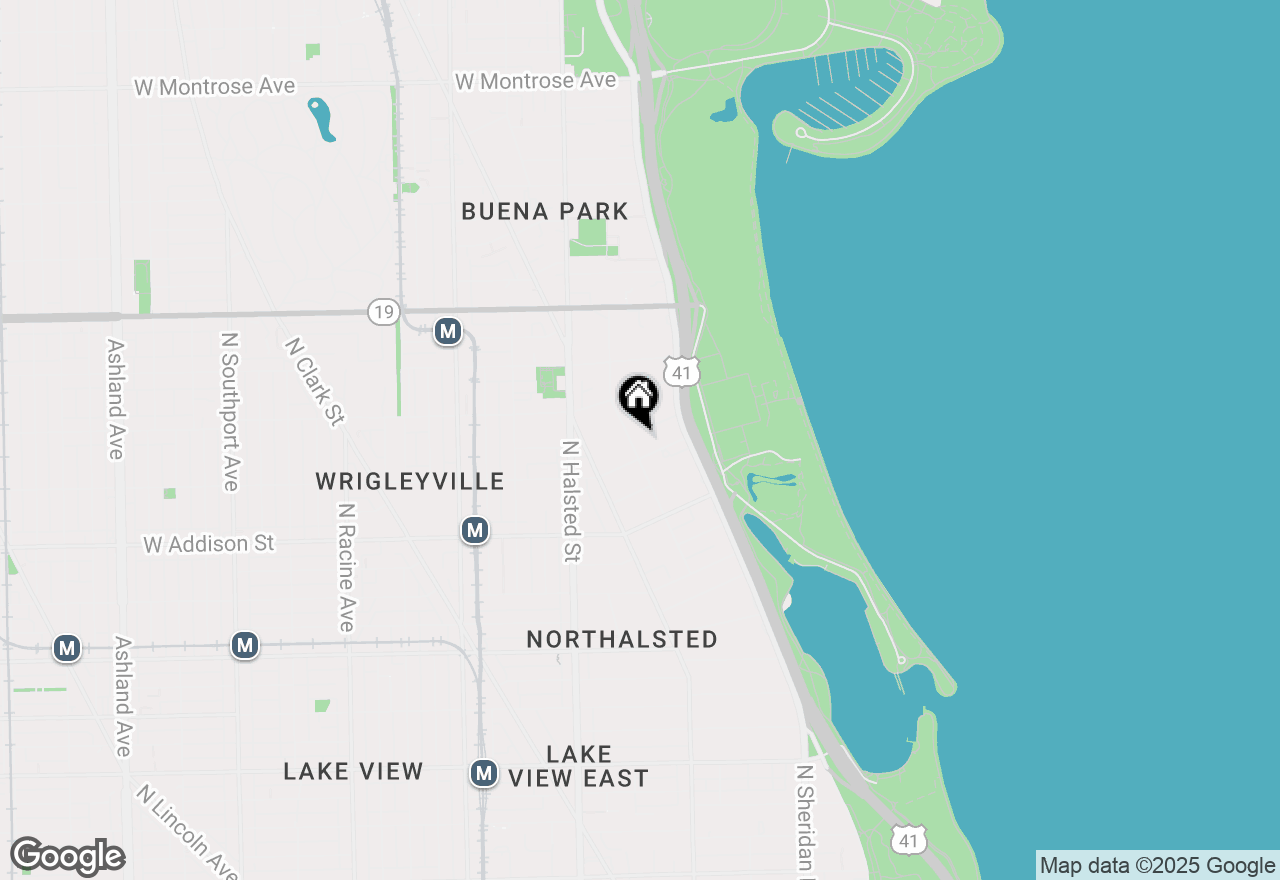 Map of 3719 N Pine Grove Avenue #2N, Chicago, IL 60613