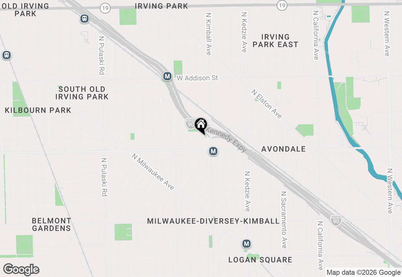 Map of 3432 W Melrose Street, Chicago, IL 60618