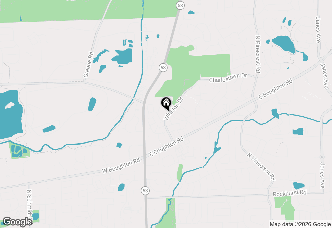 Map of 156 Winston Drive, Bolingbrook, IL 60440