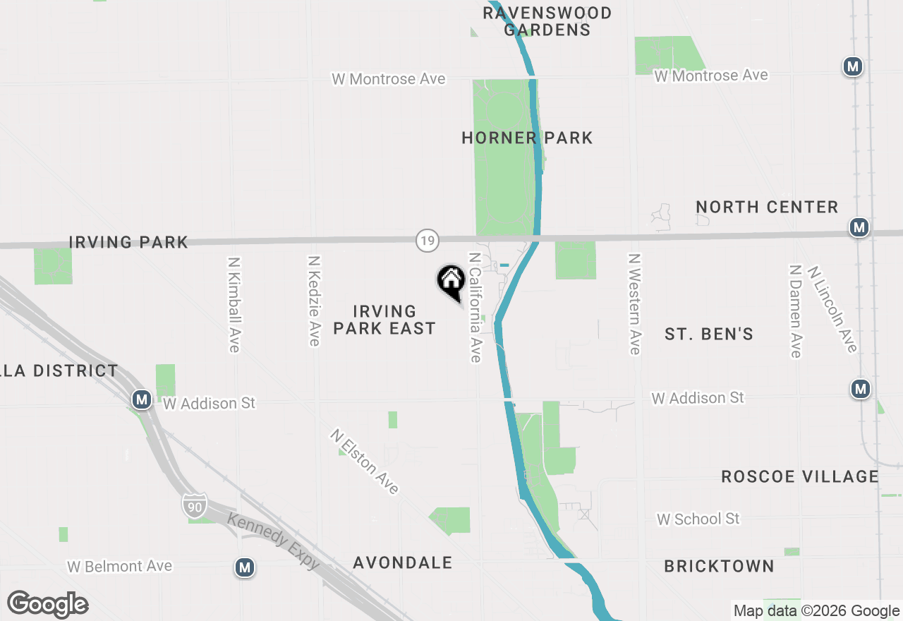 Map of 3810 N Mozart Street, Chicago, IL 60618