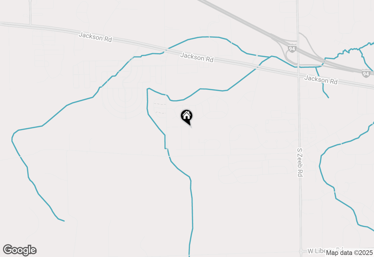 Map of 406 Pineway Drive, Ann Arbor, MI 48103