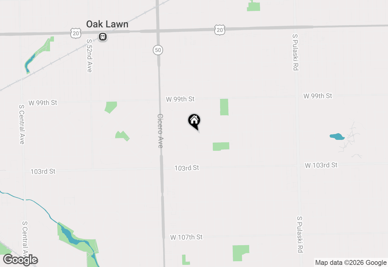 Map of 4600 W 101st Street, Oak Lawn, IL 60453