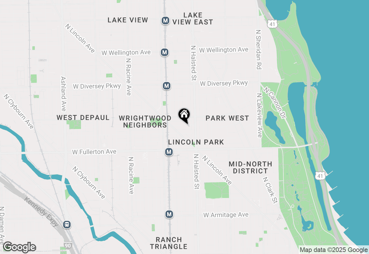 Map of 841 W Lill Avenue, Chicago, IL 60614