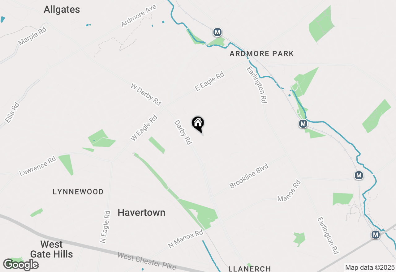 Map of 17 E Turnbull Avenue, Havertown, PA 19083