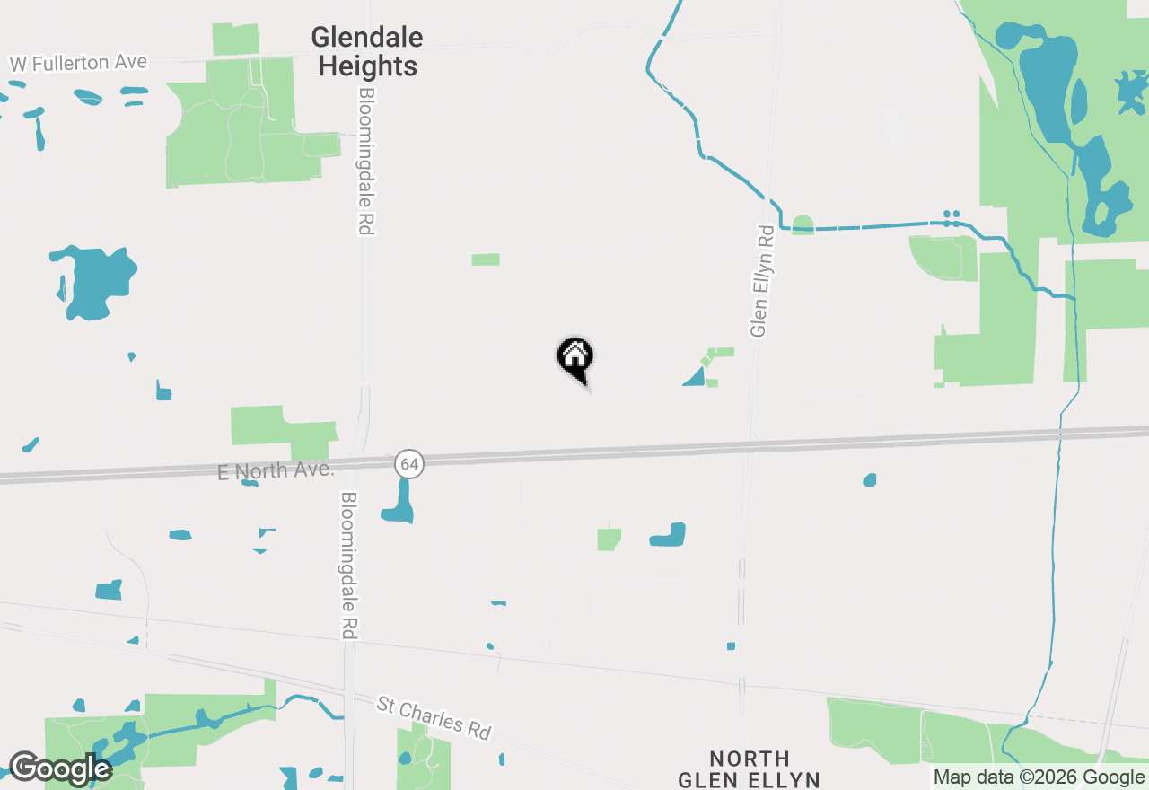 Map of 1257 Pearl Avenue #C, Glendale Heights, IL 60139