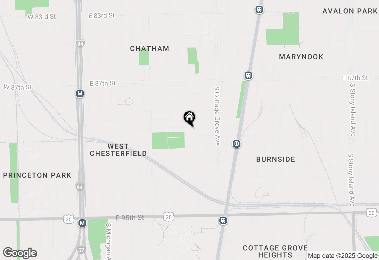 Map of 616 E 90th Street, Chicago, IL 60619