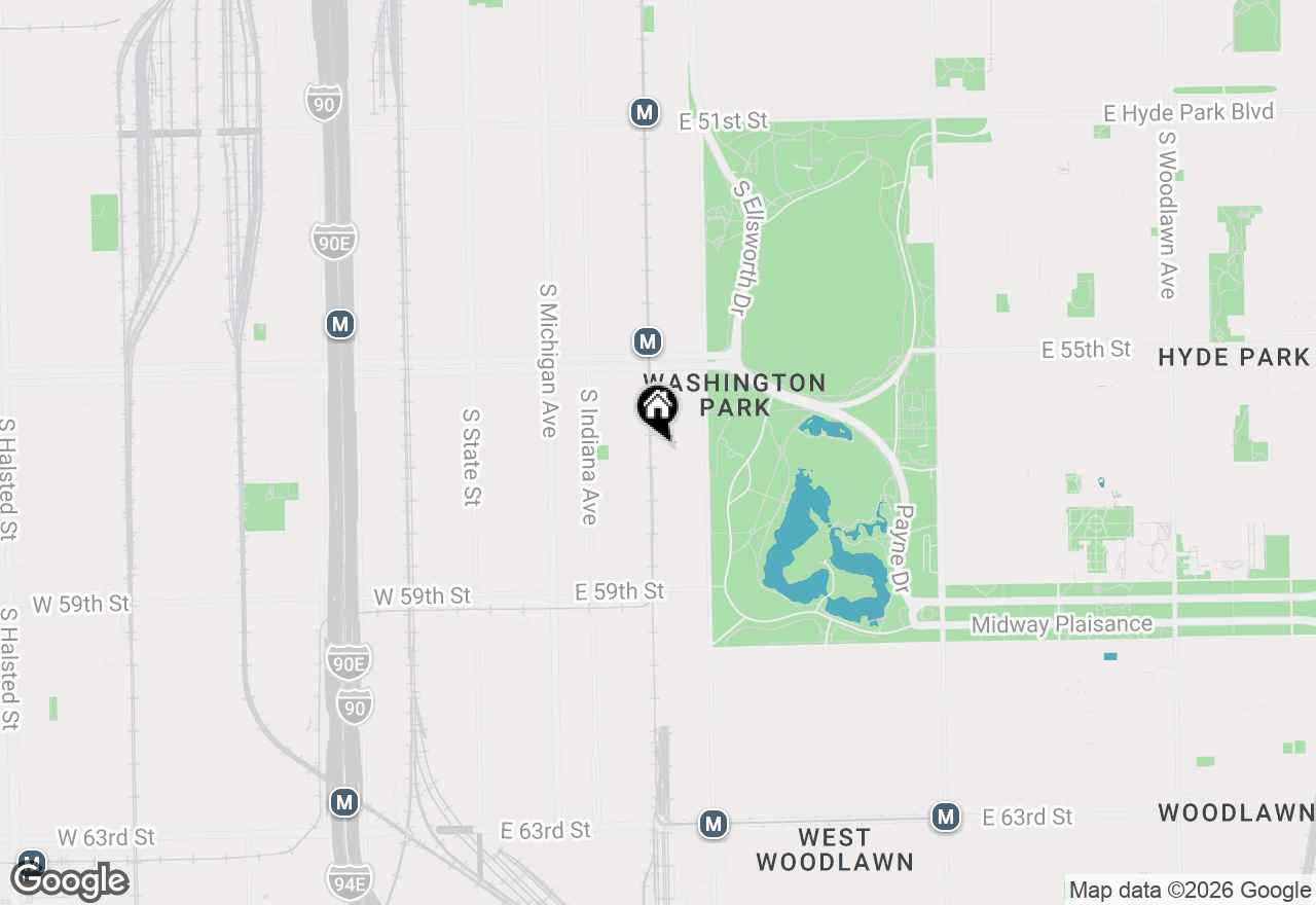 Map of 5634 S Calumet Avenue, Chicago, IL 60637