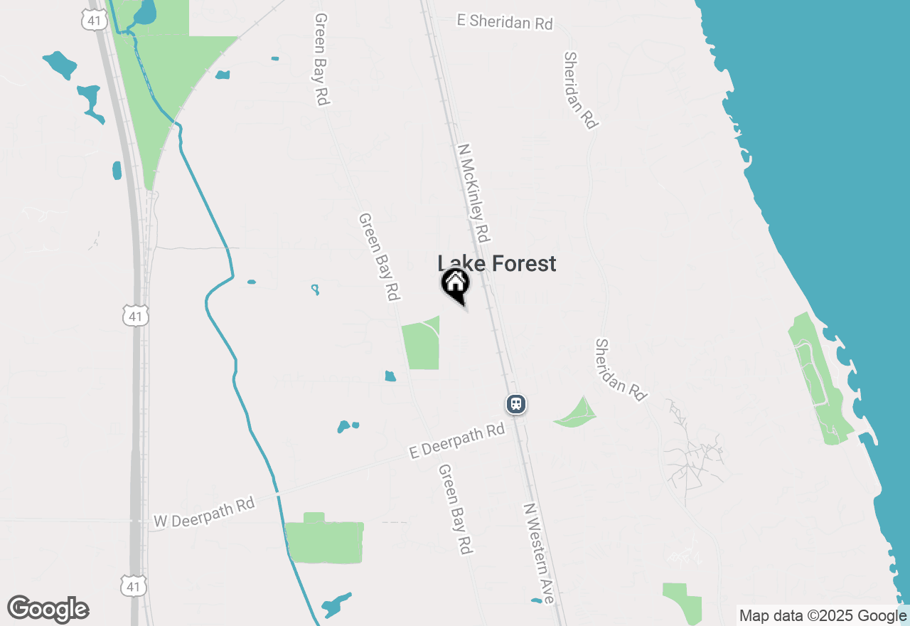 Map of 916 Oakwood Avenue, Lake Forest, IL 60045