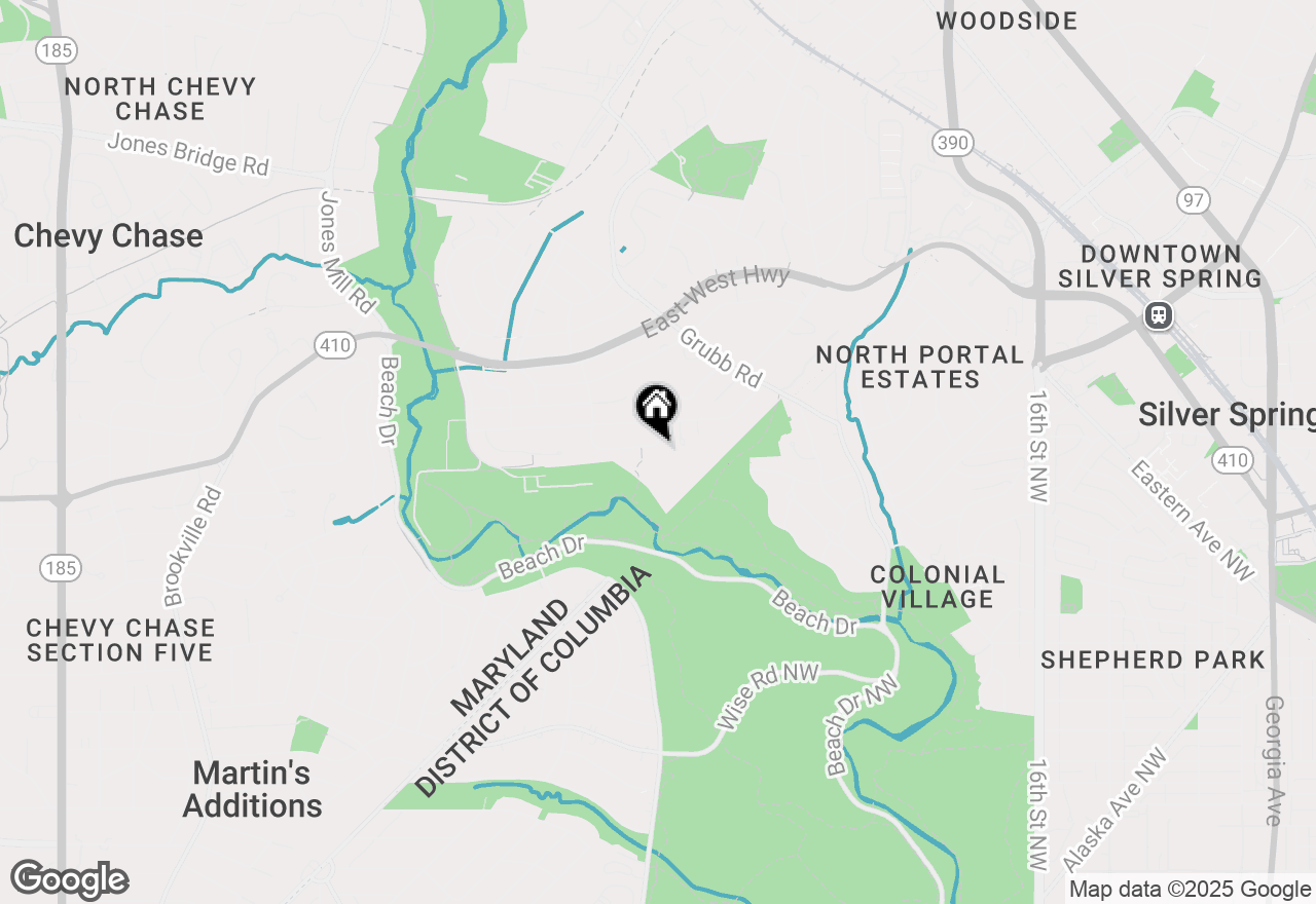 Map of 8010 Ellingson Drive, Chevy Chase, MD 20815