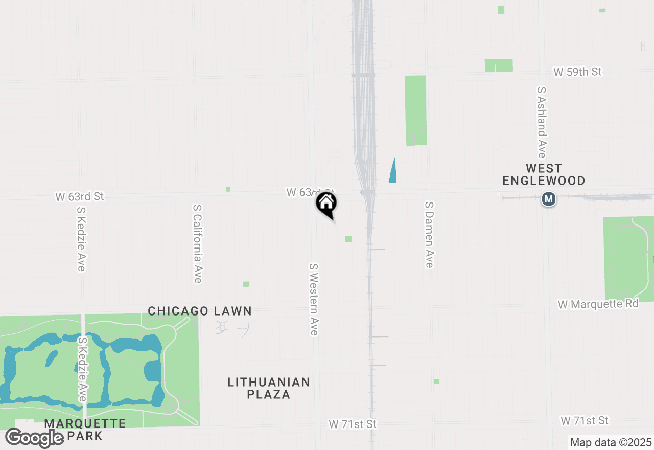 Map of 6402 S Claremont Street, Chicago, IL 60636