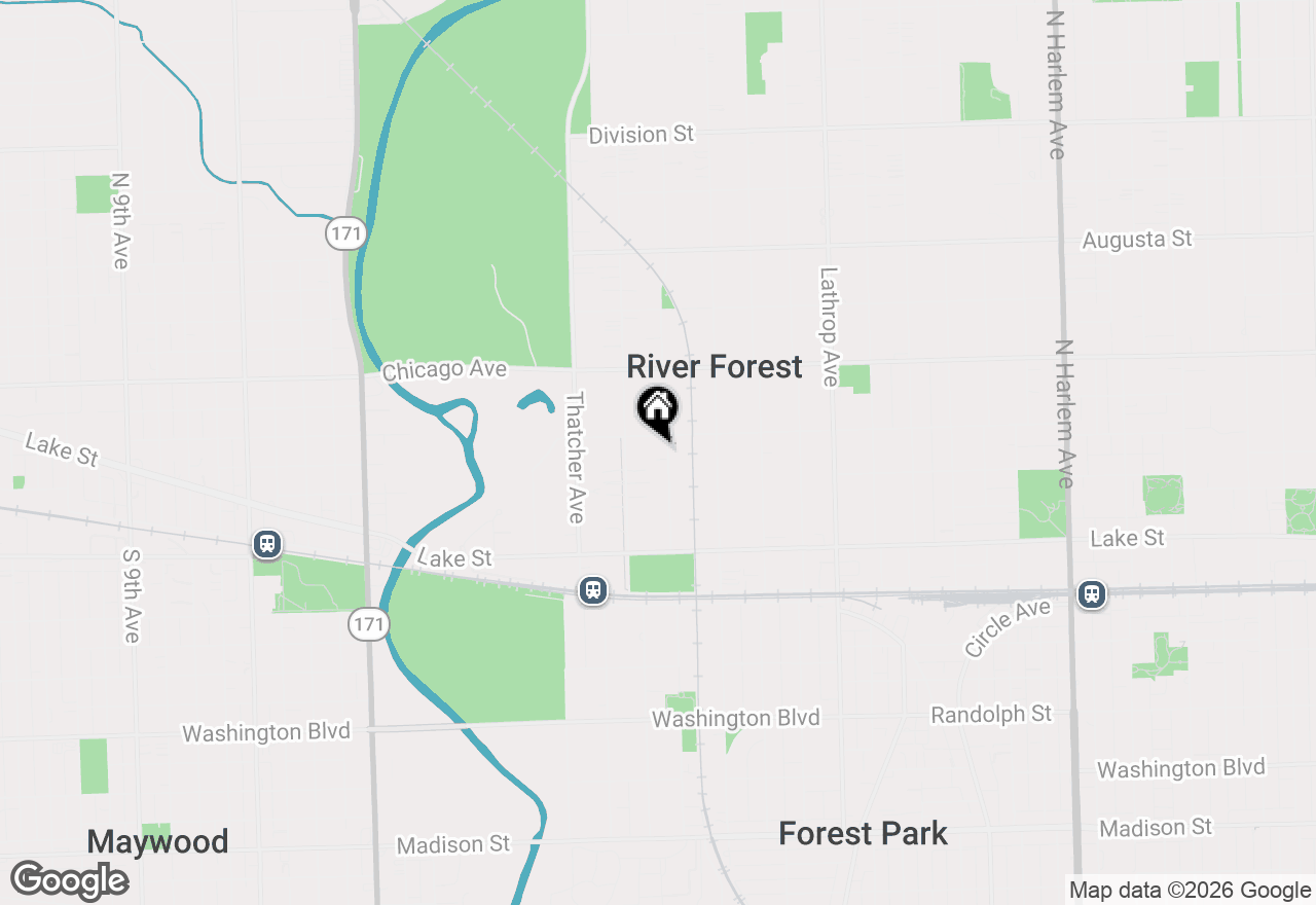 Map of 622 Forest Avenue, River Forest, IL 60305