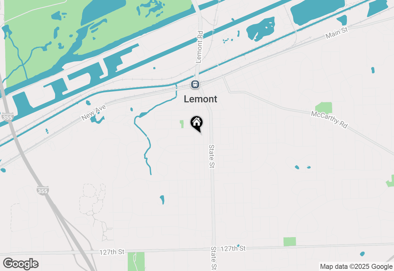 Map of 717 Warner Avenue, Lemont, IL 60439