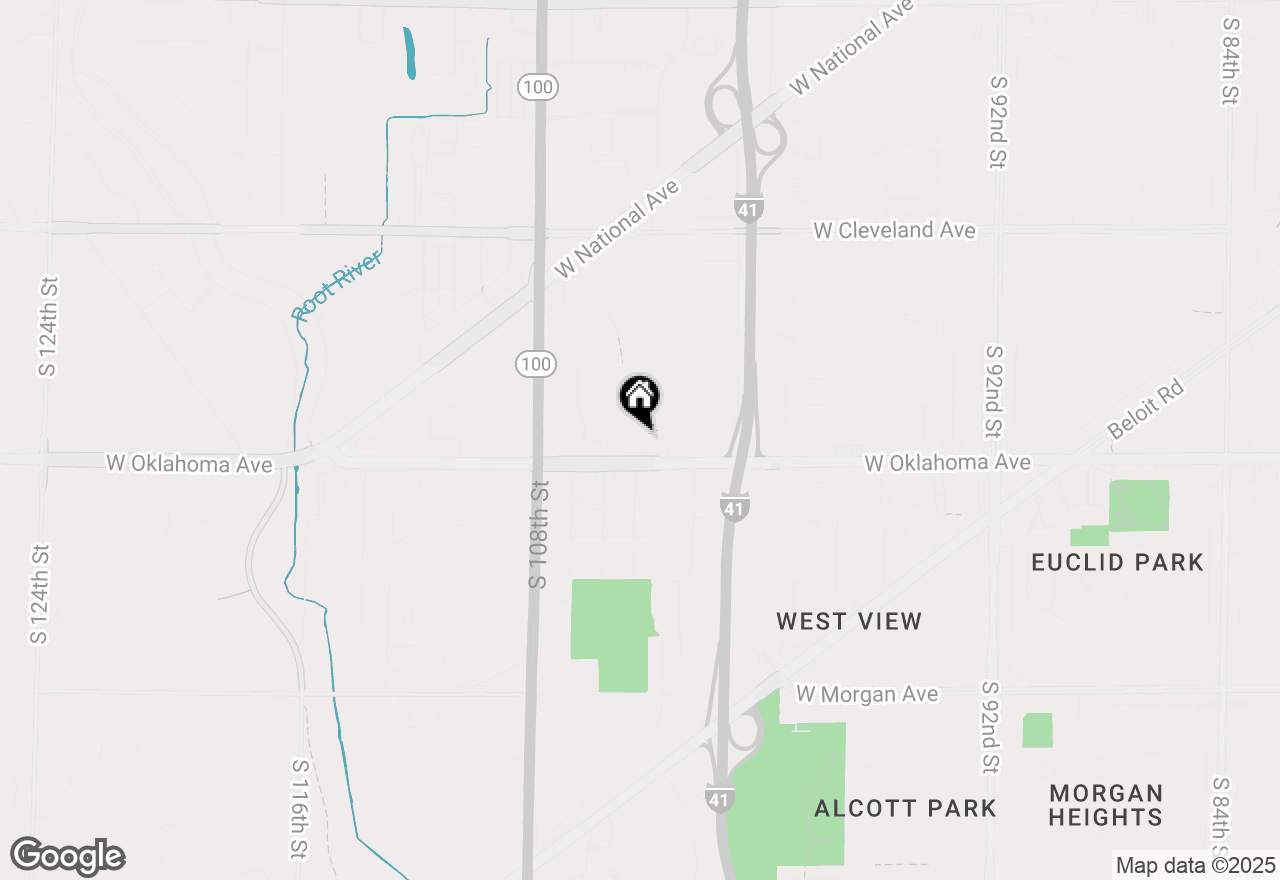 Map of 10433 W Manitoba St, West Allis, WI 53227