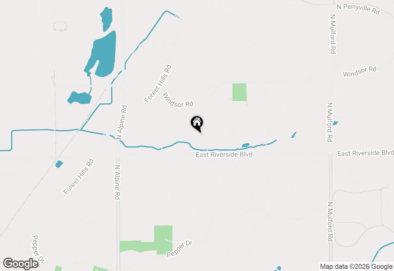 Map of 5055 Woodlake Drive #1, Loves Park, IL 61111