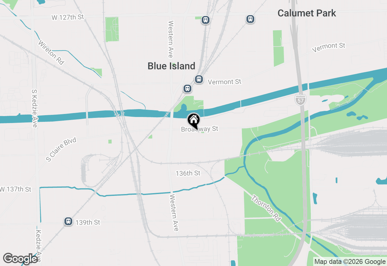Map of 13346 Irving Avenue, Blue Island, IL 60406