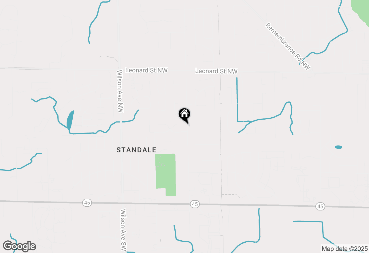 Map of 865 Kinney Avenue Nw, Grand Rapids, MI 49534