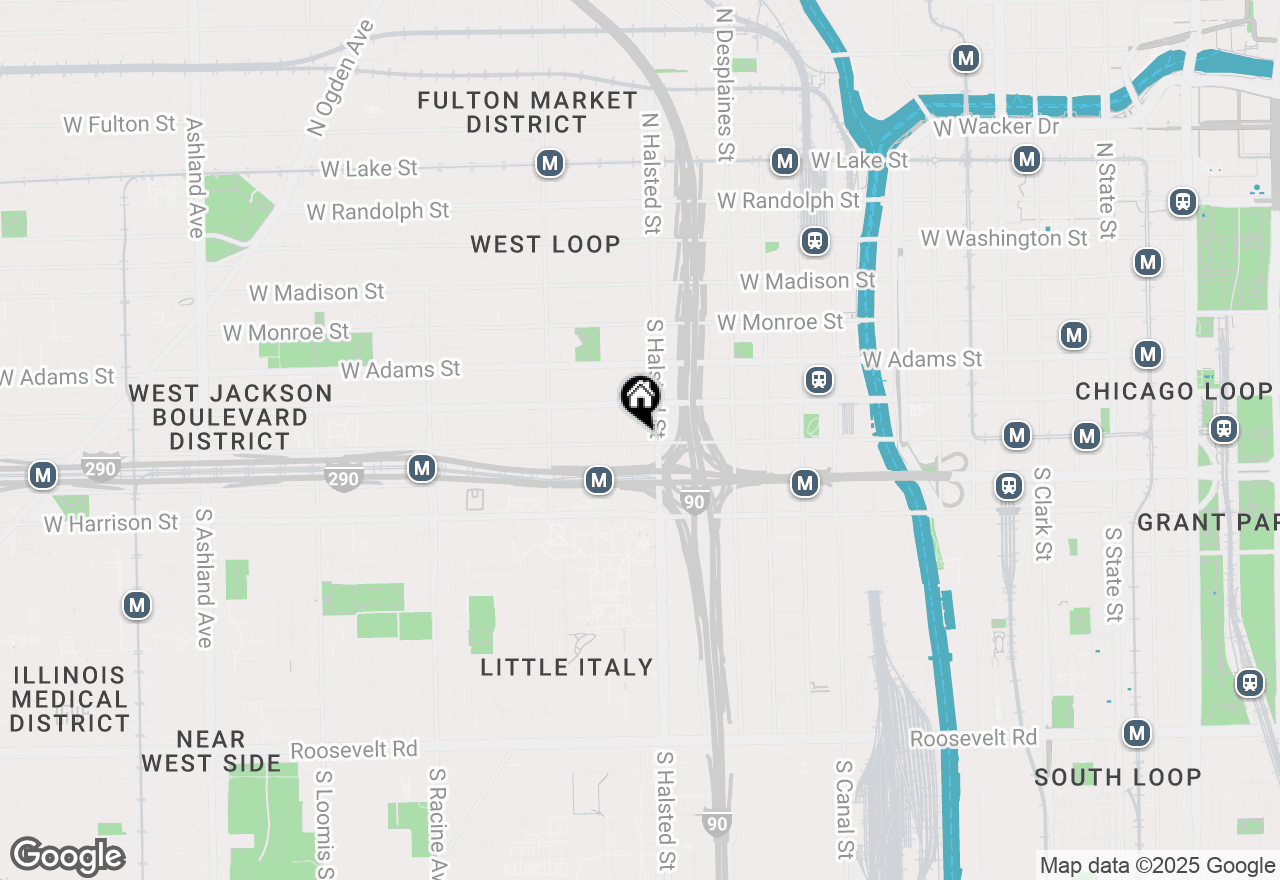 Map of 812 W Van Buren Street #3B, Chicago, IL 60607