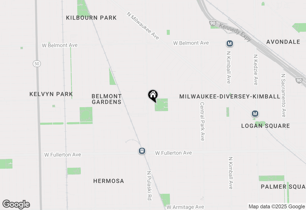 Map of 2726 N Harding Avenue #G, Chicago, IL 60647