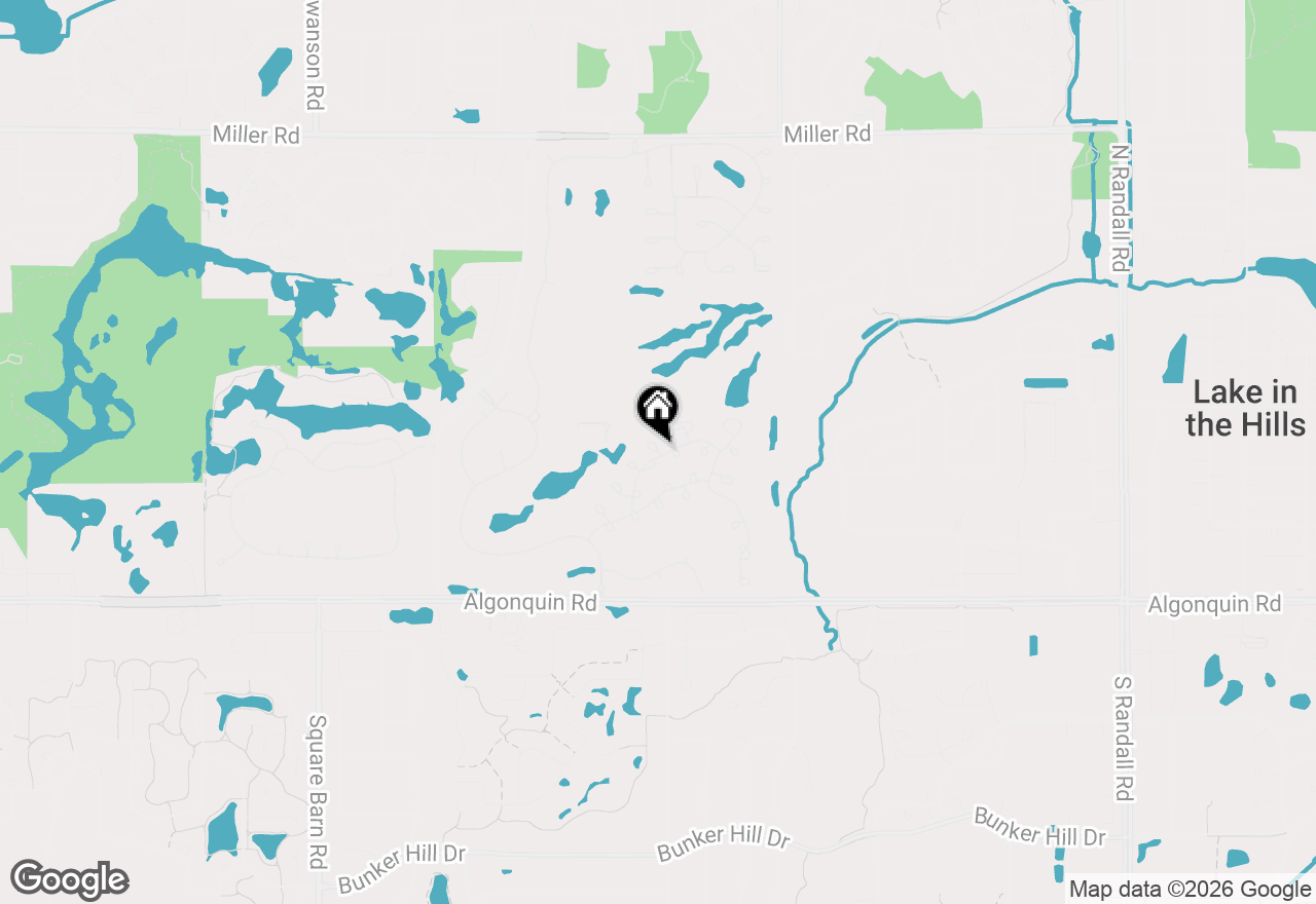 Map of 7 Castle Pines Court, Lake In The Hills, IL 60156