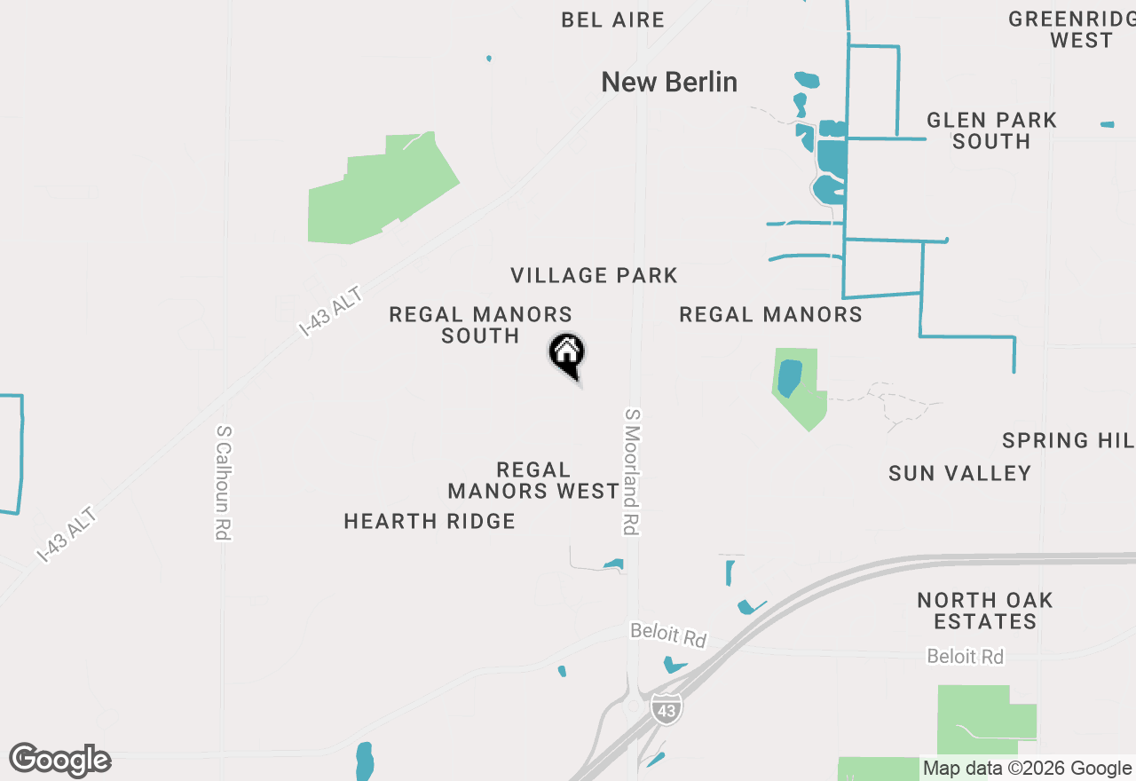 Map of 4395 S Delphine Dr, New Berlin, WI 53151
