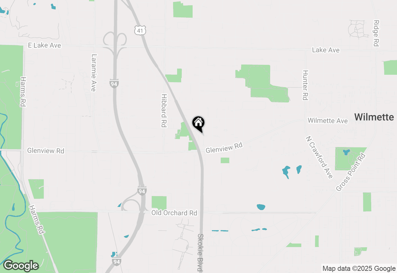 Map of 326 Skokie Court, Wilmette, IL 60091