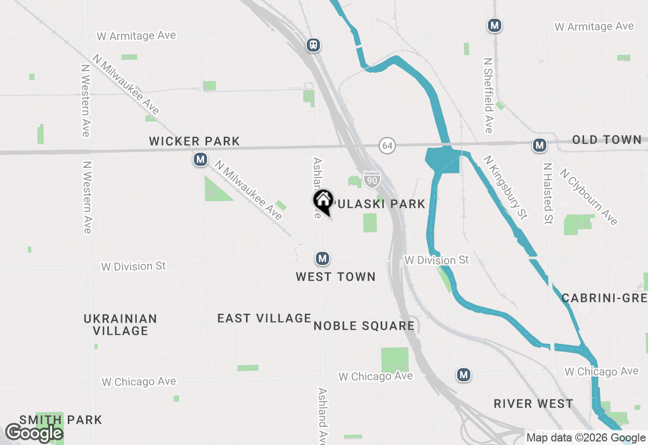 Map of 1325 N Ashland Avenue, Chicago, IL 60622