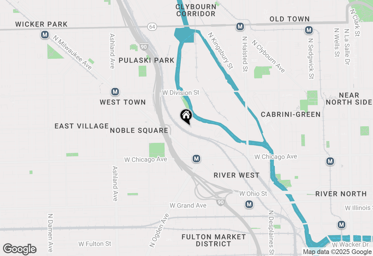 Map of 942 N Elston Avenue #2R, Chicago, IL 60642